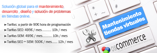 Shop Online Maintenance osCommerce